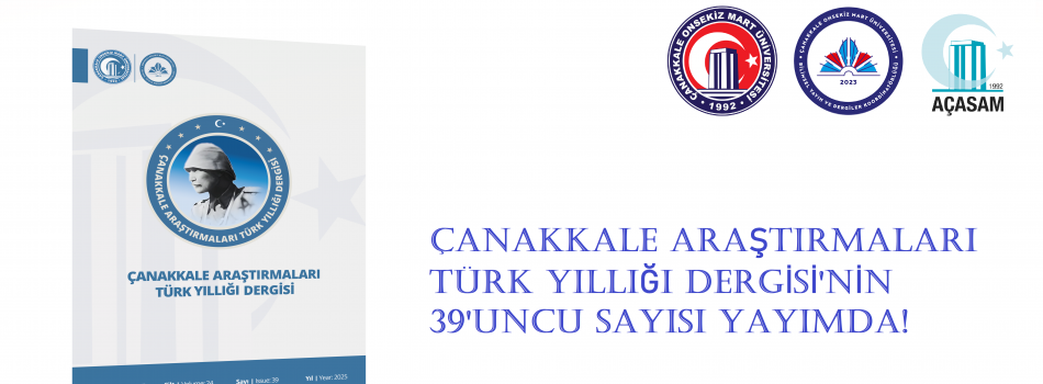 Dergimizin 39'uncu Sayısı Yayımda!