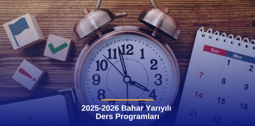 BAHAR DÖNEMİ DERS PROGRAMLARI