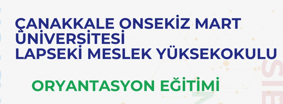 Bağımlılıkla Mücadele Oryantasyon Eğitimi – Lapseki MYO’da! 