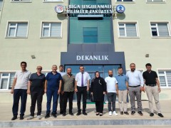 Ak Parti Biga İlçe Başkanı Ahmet ŞAHİN ve Yönetimi Kurulu Üyeleri Fakültemizi Ziyaret Etti