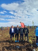 Fakültemiz “Şahidimiz Toprak İmzamız Fidan Sevdamız Yeşil Vatan” Fidan Dikim Törenine Katıldı