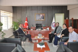 Kaymakamımız Sayın Erdinç DOLU BİİBF Dekanı Prof. Dr. Hüsnü Levent DALYANCI'yı Ziyaret Etti