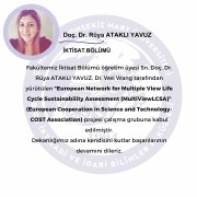 Doç. Dr. Rüya ATAKLI YAVUZ, COST Projesinde