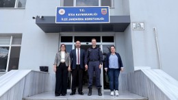 Yeni İlçe Jandarma Komutanına ve Biga Ağaköy Jandarma Karakol Komutanı'na Ziyaret