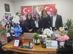 Biga Organize Sanayi Bölgesi Müdürü Zeynep Mutlu’ya Ziyaret
