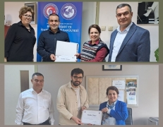 Prof. Dr. Mustafa Kara ve Dr. Öğr. Üyesi M. Fatih Özkan’a Fakültemizden Teşekkür Belgesi