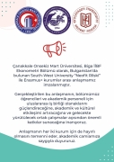 Biga İİBF Ekonometri Bölümü’nden Uluslararası İş Birliği Adımı