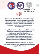 Ekonometri Bölümümüzden Parma Üniversitesi ile Erasmus+ İş Birliği Anlaşması