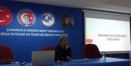 Fakülte Koordinatörümüz Tarafından Erasmus Bilgilendirme Toplantısı Gerçekleştirildi