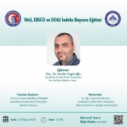 WoS, EBSCO ve DOAJ İndeks Başvuru Eğitimi Gerçekleştirilecektir