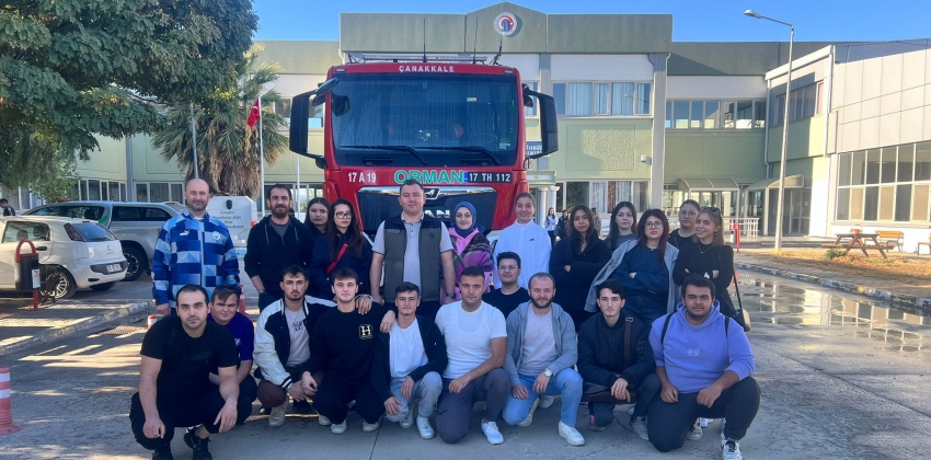 Meslek Yüksekokul Ormancılık Bölümü 1.Sınof Öğrencilerimize Orman Yangınları ile Mücadele Gönüllüsü Eğitimi Verilmiştir.