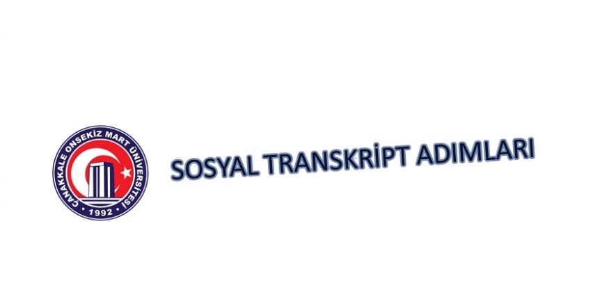 Sosyal Transkript Adımları 
