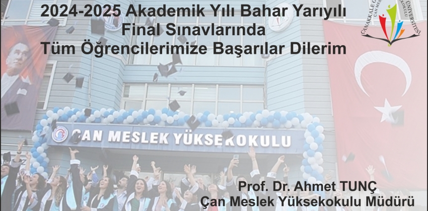 Final Sınavlarında Başarılar