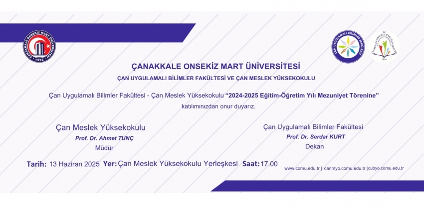2024-2025 Eğitim-Öğretim Yılı Mezuniyet Töreni