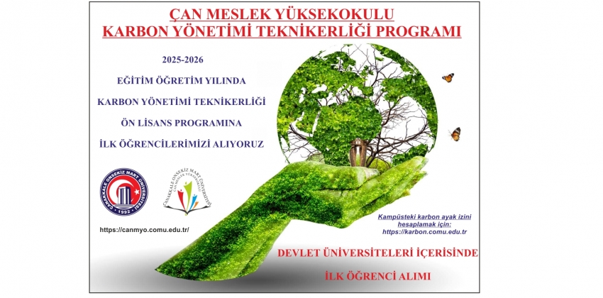 Karbon Yönetimi Teknikerliği Programı İlk Öğrencilerini Alıyor