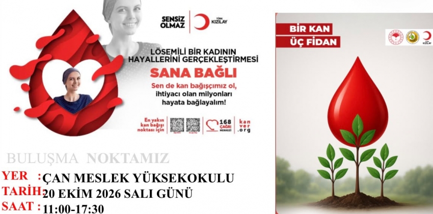BİR KAN ÜÇ FİDAN KAMPANYASI