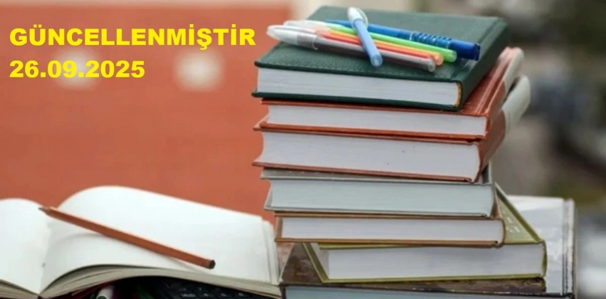 2025-2026 EĞİTİM ÖĞRETİM YILI DERS PROGRAMI (Güncellenmiştir.! 26.09.2025)