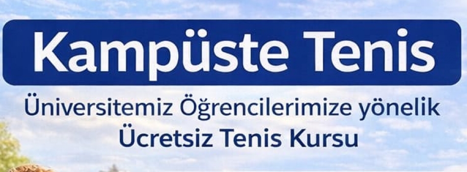 ÇOMÜ’de Öğrencilere Yönelik “Kampüste Tenis” Kursu Başlıyor