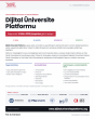 Dijital Üniversite Platformu Başvuruları Başladı!