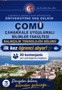 ÇOMÜ Balıkçılık Teknolojisi Bölümü İlk Kez Öğrenci Alacak