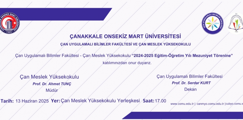 2024-2025 Eğitim-Öğretim Yılı Mezuniyet Töreni