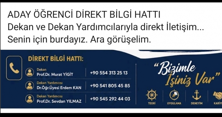 ADAY ÖĞRENCİ DİREKT BİLGİ HATTI