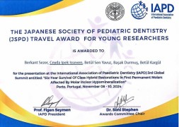 IAPD Global Summit Japanese Society of Pediatric Dentistry Ödülü