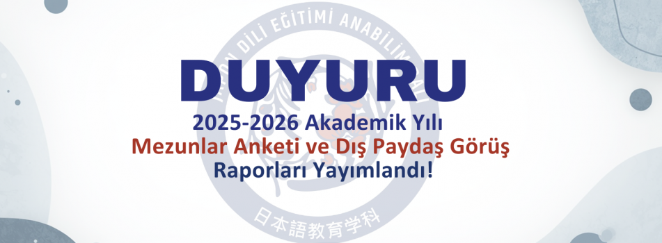 2025-2026 Akademik Yılı Mezunlar ve Dış Paydaş Görüş Raporları