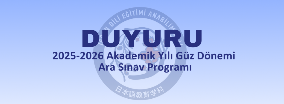2025-2026 Akademik Yılı Güz Dönemi Ara Sınav Programı Güncellendi (22.10.2025)