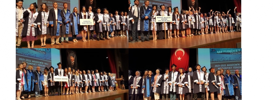 Coğrafya, Sosyal Bilgiler ve Türkçe Eğitimi Anabilim Dalları 2022 mezunlarını uğurladık..