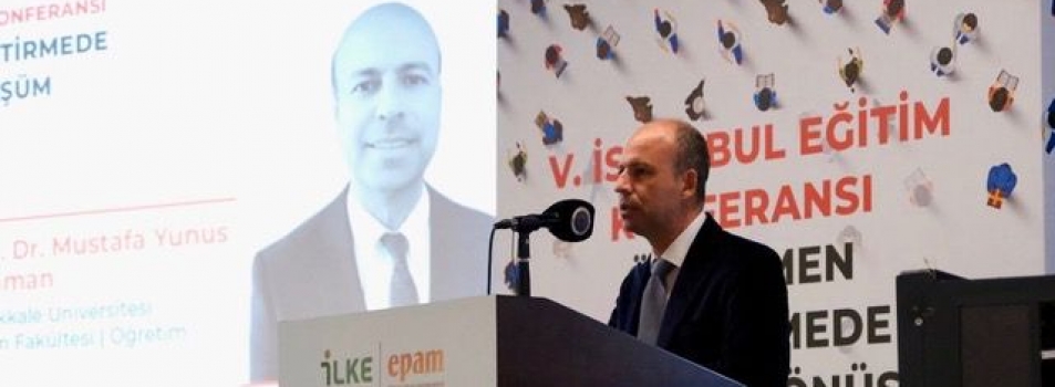 Bölüm Başkanımız Prof. Dr. Mustafa Yunus Eryaman, V. İstanbul Eğitim Konferansı'nda davetli konuşmacı olarak etkili bir sunum gerçekleştirmiştir.