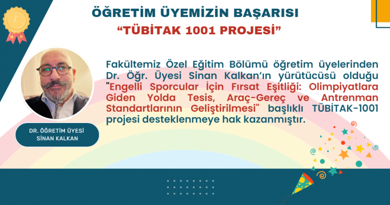 Fakültemizde TÜBİTAK Proje Başarısı