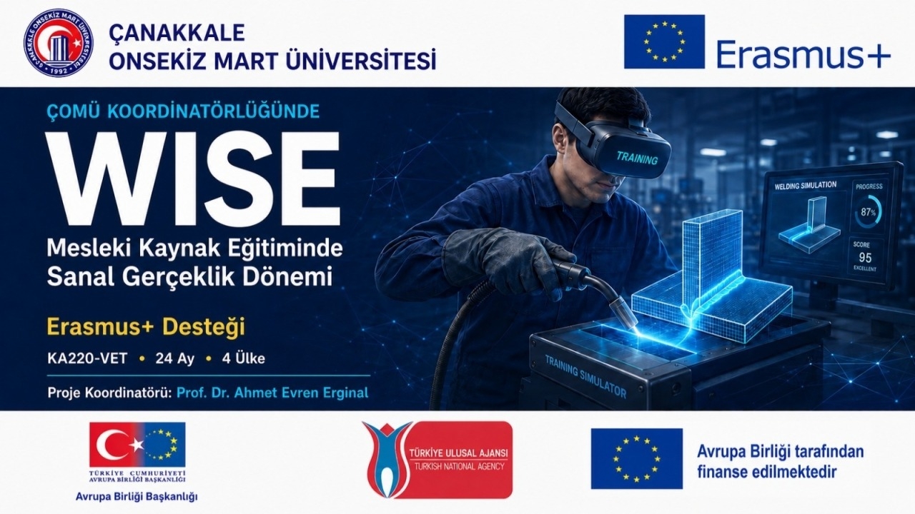 ÇOMÜ Koordinatörlüğündeki WISE Projesine Erasmus+ Desteği