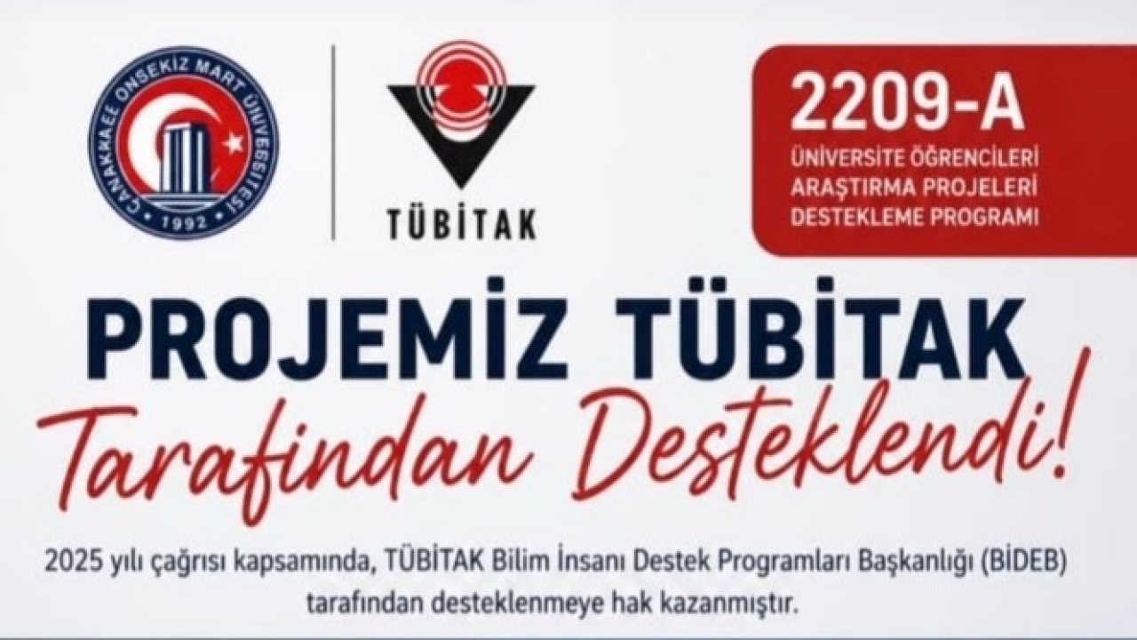 ÇOMÜ ÖĞRENCİSİNİN OTİZM TEMALI ARAŞTIRMA PROJESİNE TÜBİTAK’TAN DESTEK