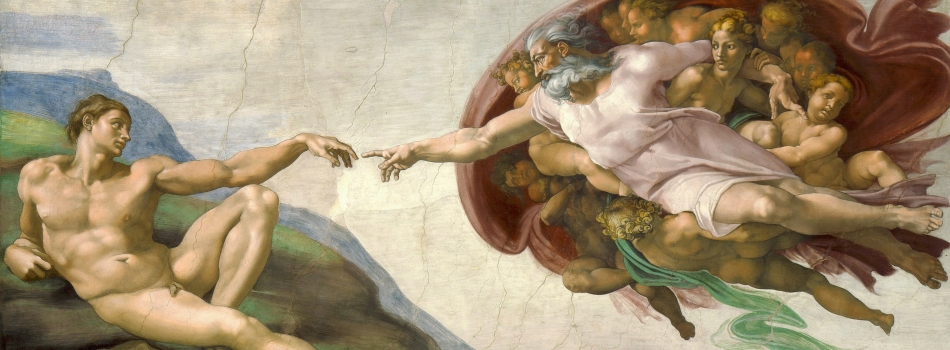 Michelangelo, Adem'in Yaratılışı (1512), Sistine Şapeli, Vatikan.