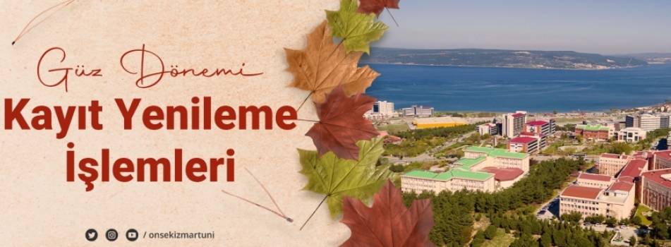 2025-2026 Eğitim-Öğretim Yılı Güz Yarıyılı Ders Seçimi Kayıt Yenileme İşlemleri İçin Tıklayınız!