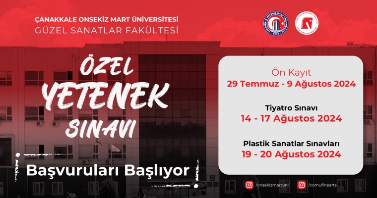 Özel Yetenek Sınavları 2024 - Ön Kayıtlar