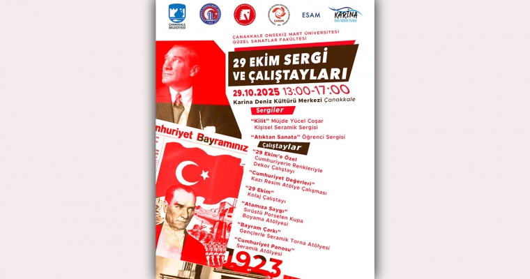 Cumhuriyetimizin 102. Yılı Coşkusu Fakültemizin Sanatsal Etkinliklerimizle Karina Deniz Kültürü Merkezi’nde