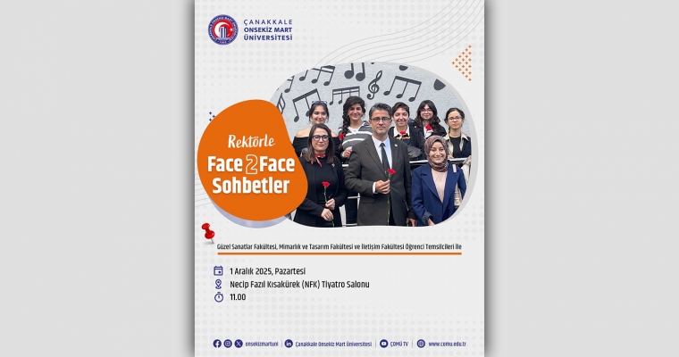 Rektörle Face 2 Face Sohbetler