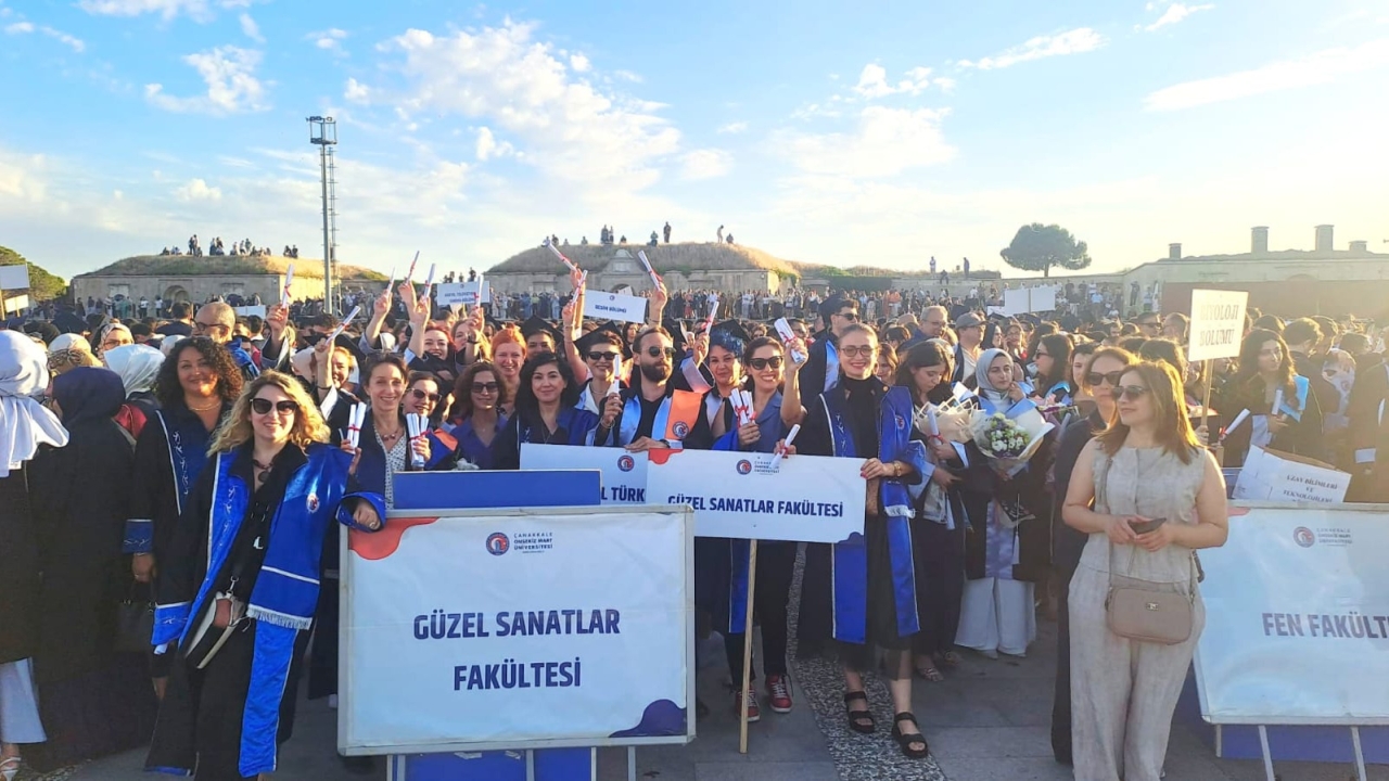 Güzel Sanatlar Fakültesi Öğrencileri Mezuniyet Coşkusunu Anadolu Hamidiye Tabyaları'nda Yaşadı