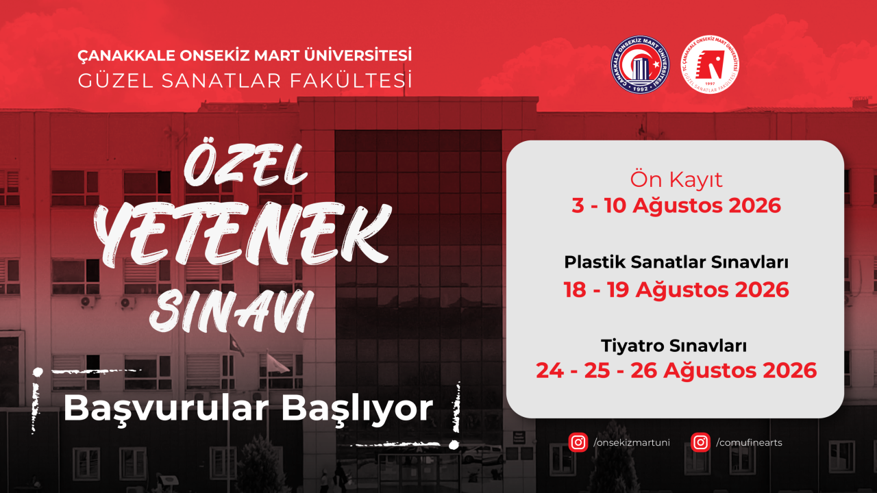  	Özel Yetenek Sınavları 2026 