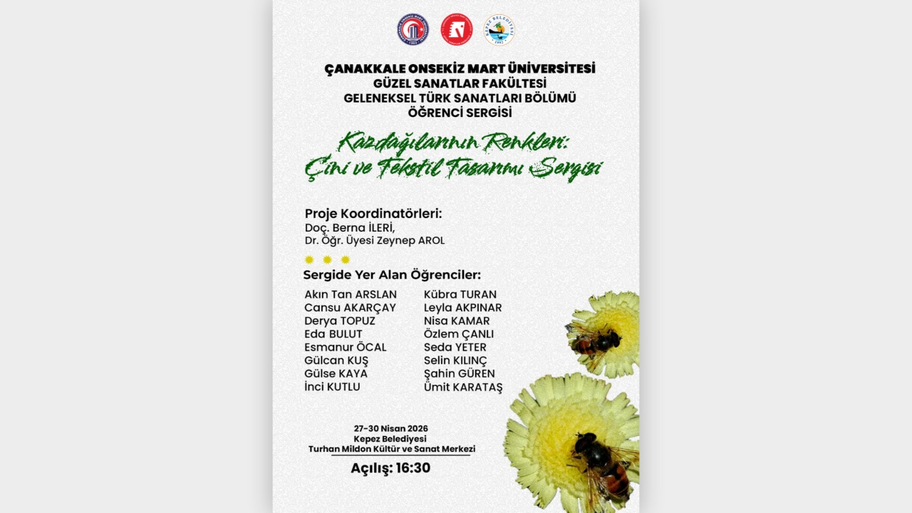 Kazdağlarının Renkleri: Çini ve Tekstil Tasarımı Sergisi