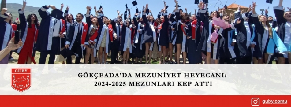 Gastronomi ve Mutfak Sanatları Bölümümüz Mezuniyet Heyecanı: 2024-2025 Mezunları Kep Attı