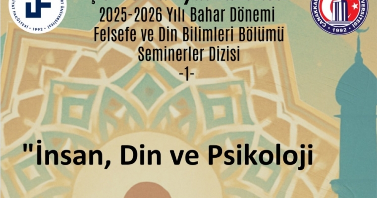 Felsefe ve Din Bilimleri Bölümü Seminerler Dizisi - 1