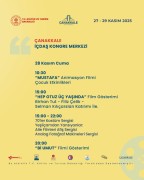 Çanakkale Film Festivali Kapsamında Düzenlenecek Olan 28 Kasım Etkinlikleri Duyurusu