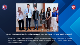 LÖSEV Çanakkale Temsilciliğinden Dekan Prof. Dr. Onur Tatar’a Tebrik Ziyareti
