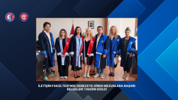 İletişim Fakültesi’nde Dereceye Giren Mezunlara Başarı Belgeleri Takdim Edildi
