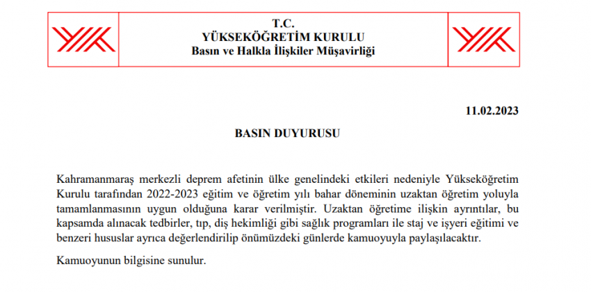 BASIN DUYURUSU