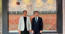 T.C. Cumhurbaşkanlığı İletişim Başkanlığı Çanakkale Bölge Müdürü Karaoğlu’ndan ÇOMÜ Kurumsal İletişim Direktörlüğüne Ziyaret