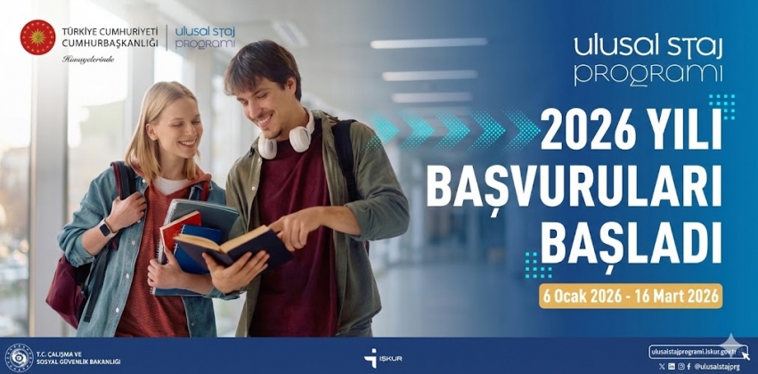 2026 Yılı Ulusal Staj Programı Başvuruları Başladı.